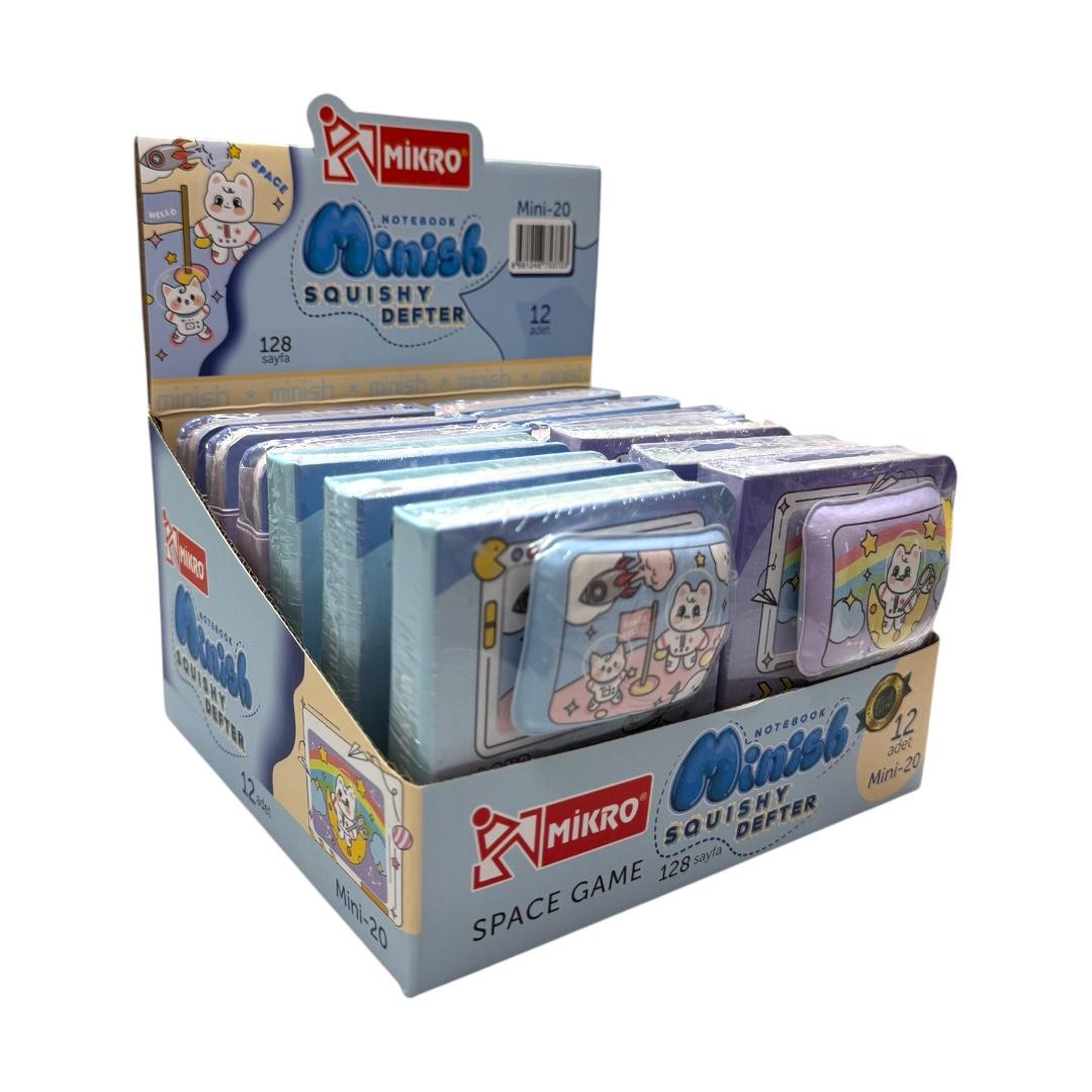 MİKRO MİNİSH MİNİ-20 SUKUSHİ NOT DEFTERİ 128 SAYFA 12'Lİ PAKET